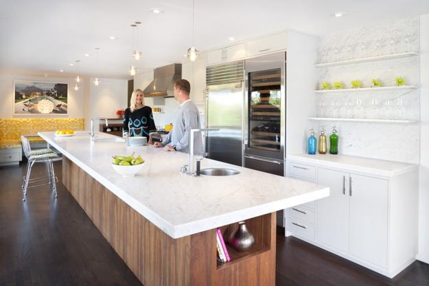 modern interior design with wood