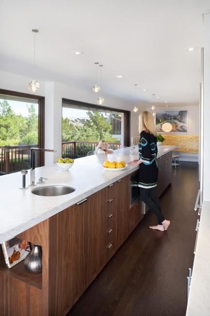 modern interior design with wood