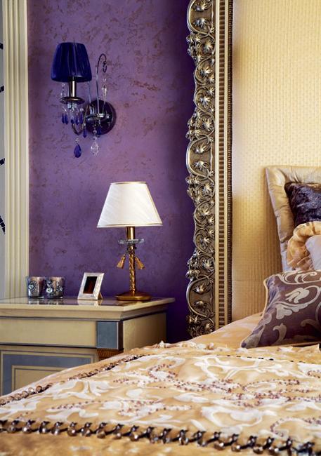 modern purple bedroom colors