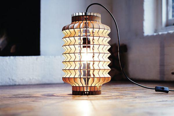 Unique Lighting Fixtures Laser Cut from Plywood