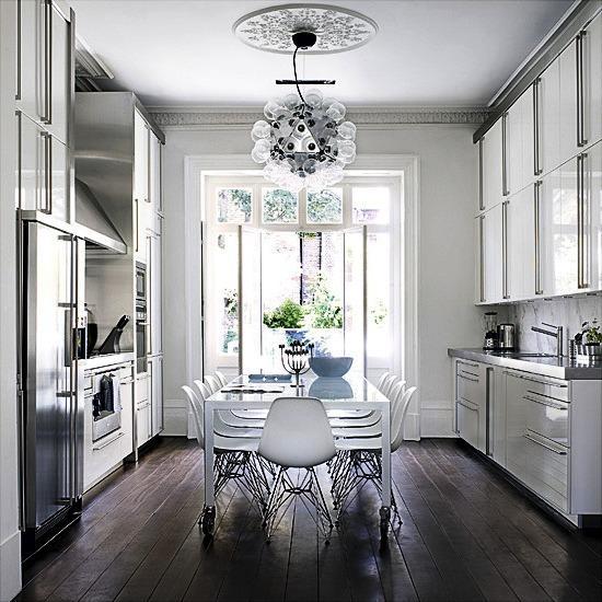 25 Small Kitchen Designs with Spacious Dining Area and Airy Feel