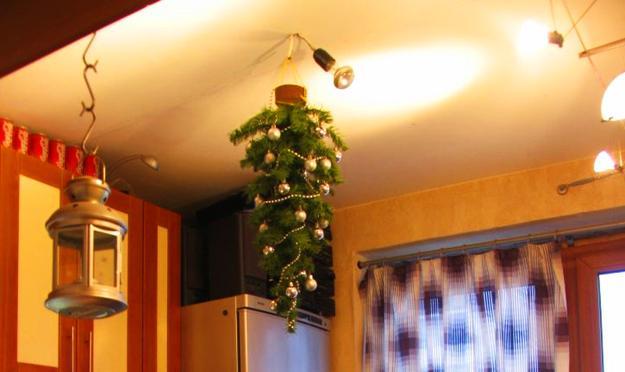 Hanging Upside Down Christmas Trees Reinventing Space Saving