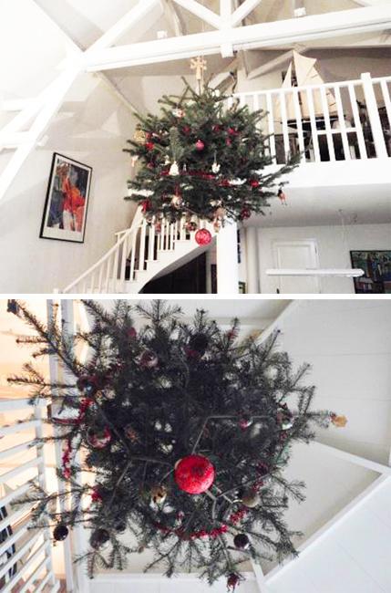 Hanging Upside Down Christmas Trees Reinventing Space Saving Medieval Christmas Decorating Tradition