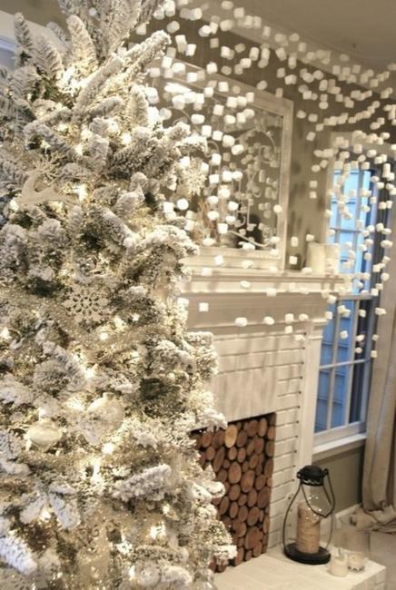 white christmas tree decorating ideas 13