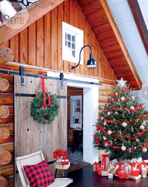 Country Home Christmas Decorating Ideas Enhanced by Eco Friendly ...