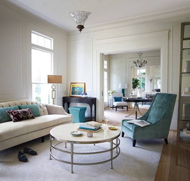 modern interior design with classic furniture