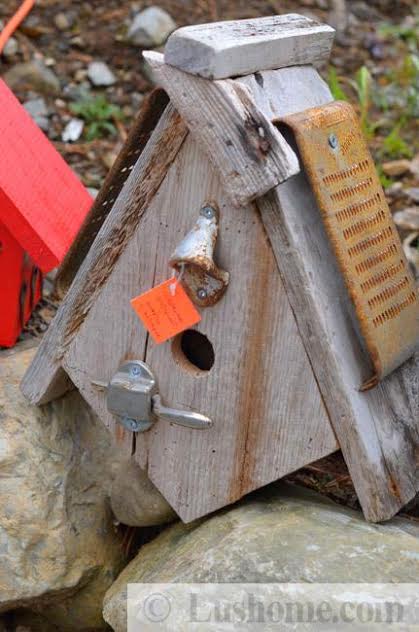 Recycling Ideas for Making Rustic Birdhouses from Salvaged 