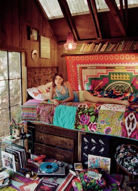 home decorating in Bohemian style