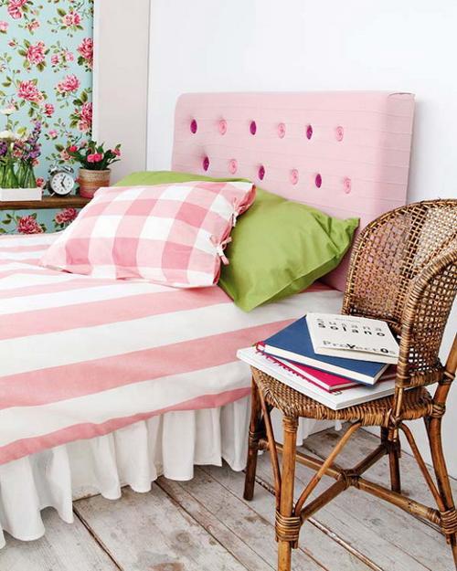 how to make diy bed headboard with upholstery fabric and buttons
