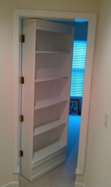 Space Saving Interior Doors with Shelves Offering 