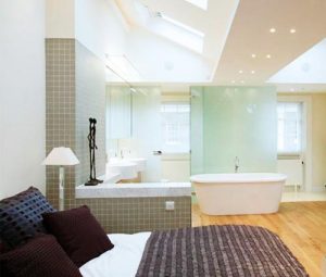 30 All in One Bedroom and Bathroom Design Ideas for Space Saving ...