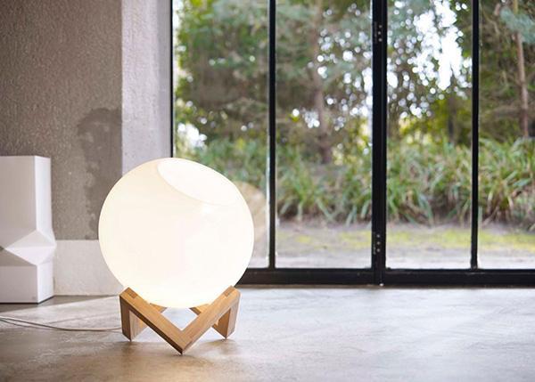 modern lighting design idea, floor lamps and table lamps with globes