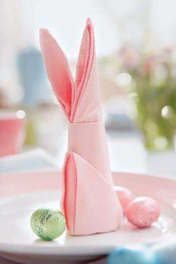 The Art of Folding Napkins for Easter Decorating, Creative 