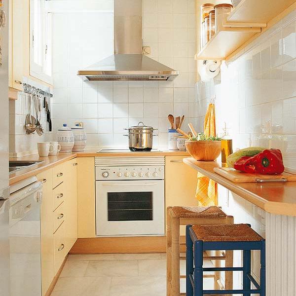 Small Kitchens and Space Saving Ideas to Create Ergonomic