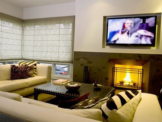modern window treatments for living room design and decorating