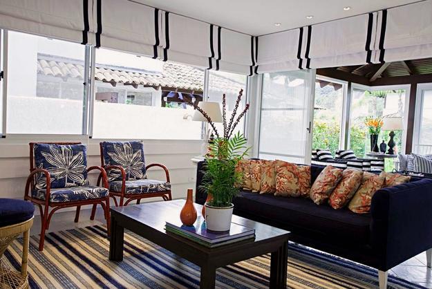 modern window treatments for living room design and decorating