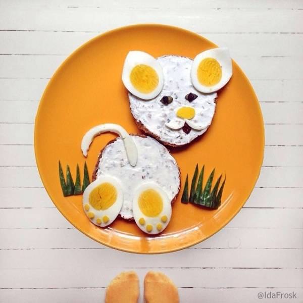 colorful healthy snacks, food art for kids
