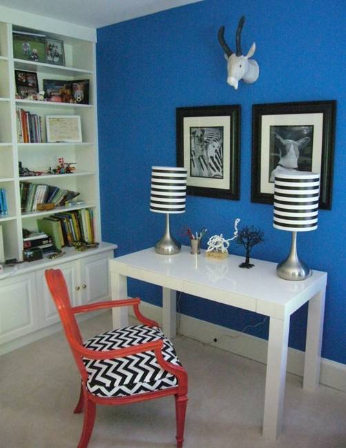 modern interior design and decorating with stripes, horizontal stripes