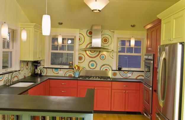 beautiful wallpapers and kitchen accent wall design ideas