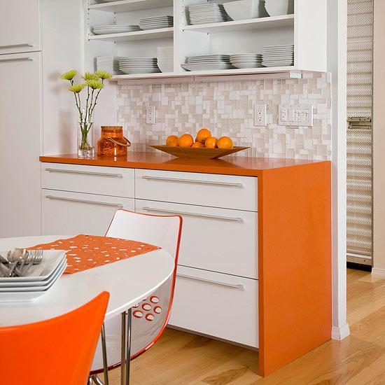 Orange Kitchen Colors, 20 Modern Kitchen Design and Decorating Ideas