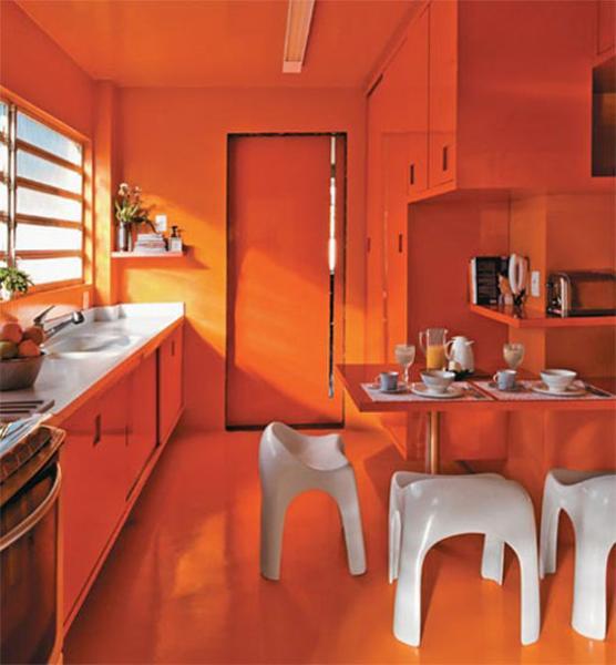 Orange Kitchen Colors, 20 Modern Kitchen Design and Decorating Ideas