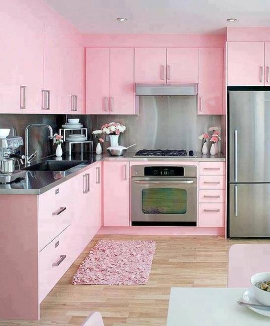 Purple and Pink Kitchen Colors Adding Retro Vibe to Modern ...