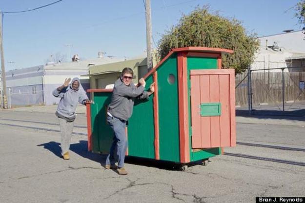 handmade small homes for homeless recycling junk