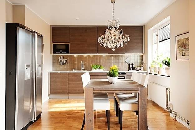 15 Great Ideas For Small Kitchens And Compact Dining Areas