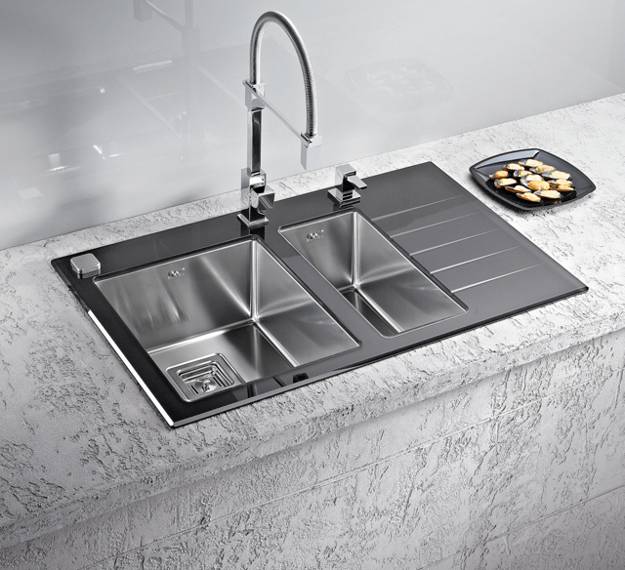 Stainless Steel Kitchen Sinks And Modern Faucets Functional