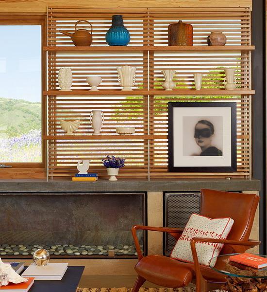 open wooden shelves for kitchen windows, modern kitchen design and organization ideas