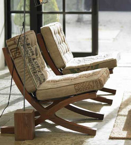 burlap room furniture and decor accessories