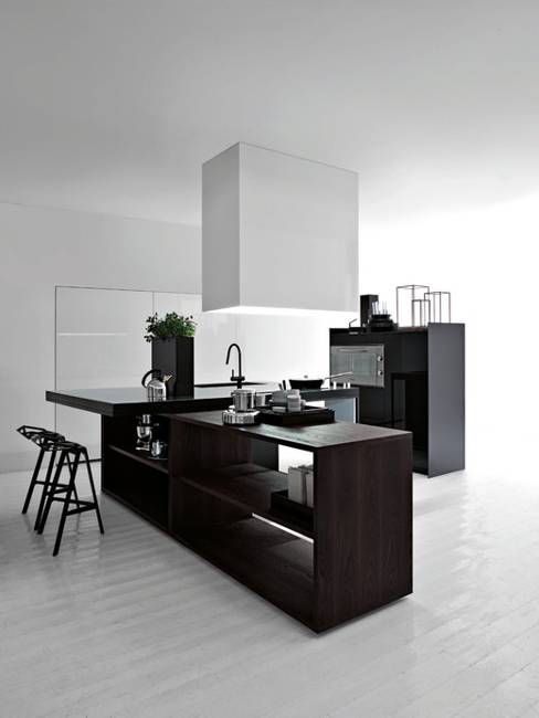black and white kitchens cabinets and island designs