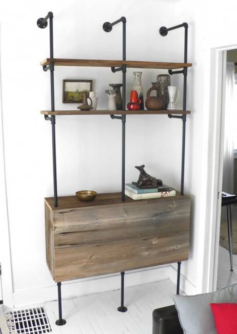 20 Diy Shelving Ideas Racks And Wall Shelves Created With Metal