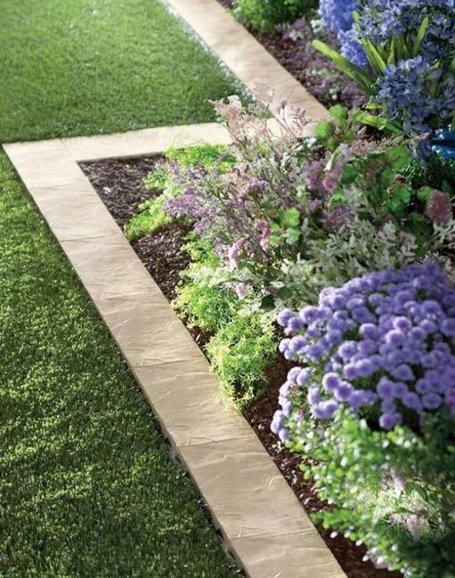 15 Spectacular Yard Landscaping Ideas And Flower Beds With Paver Borders