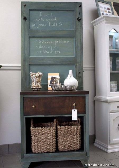 Unique Vintage Furniture Recycling Wood Doors, 30 Modern Ideas