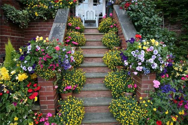 backyard ideas and garden design, outdoor home decorating with summer flowers