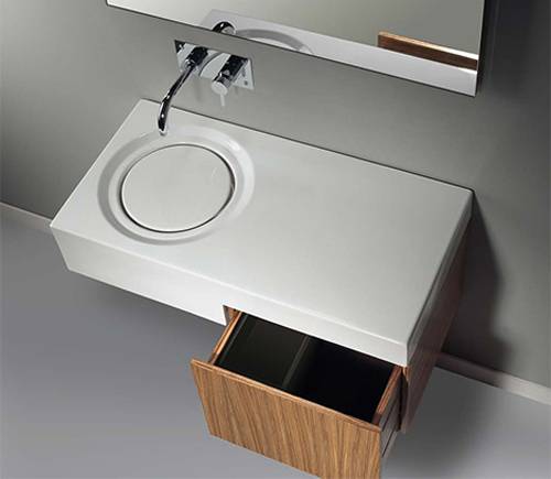 round bathroom sinks, modern bathroom fixtures with classic feel