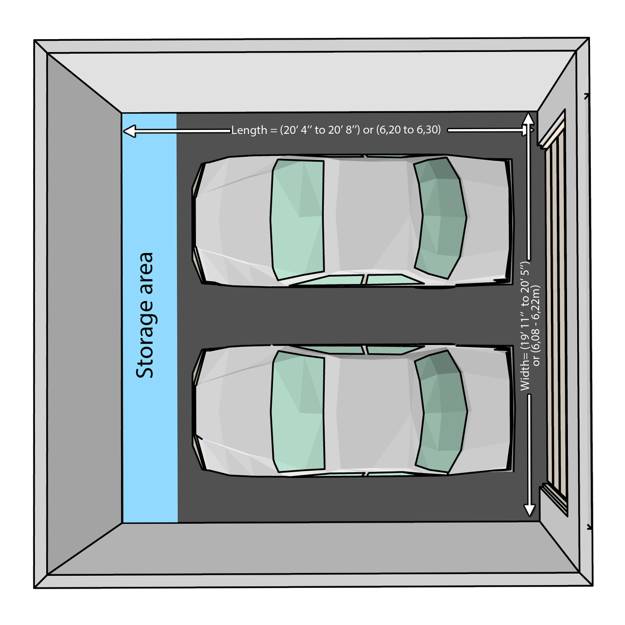 garage design ideas, door placement and common dimensions