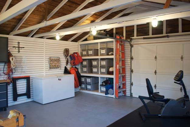 garage makeover and interior redesign, storage solutions