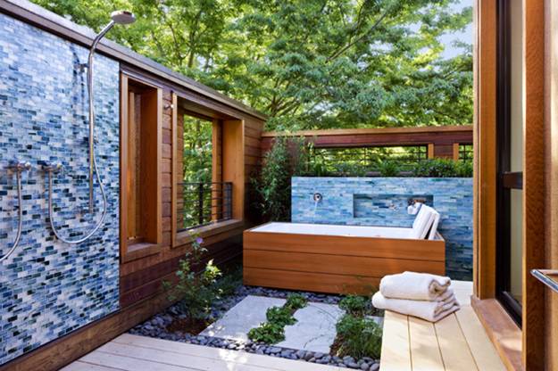 15 Beautiful Outdoor Home Spa Design Ideas