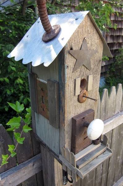 recycled crafts ideas handmade birdhouses 13