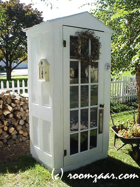 Recycling Old Wood Doors and Windows for Outdoor Home Decorating