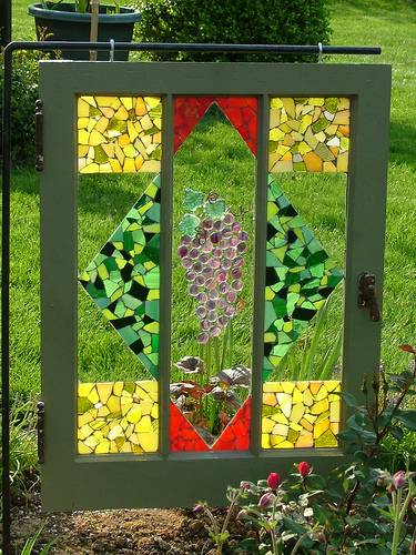 reuse recycle salvaged wood doors windows garden design 9