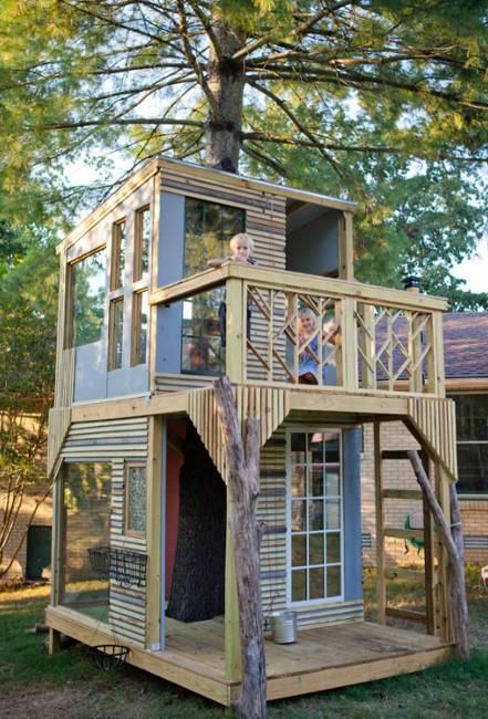 25 Tree  House  Designs for Kids Backyard Ideas to Keep 