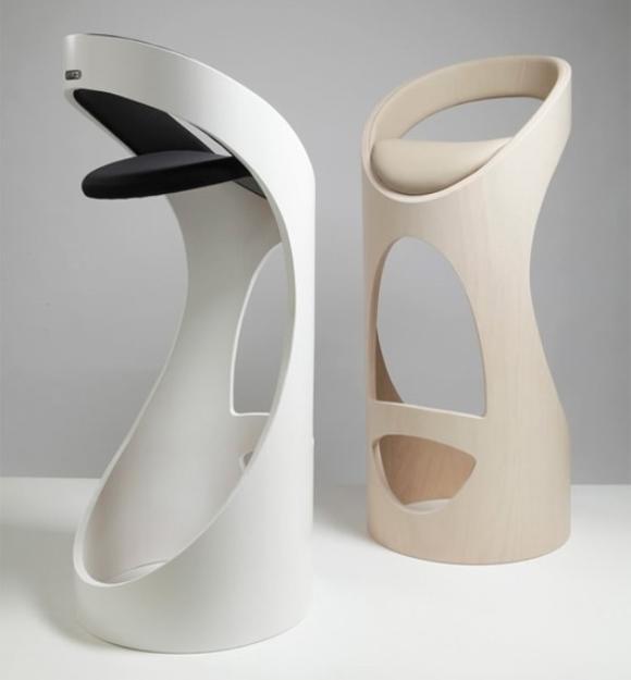20 Sculptural Furniture Design Ideas, Modern Bar Stools and Countertop