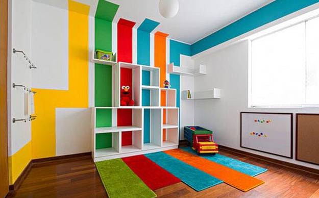 modern furniture for kids, room colors and decoration patterns