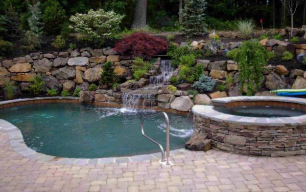 backyard designs with swimming pools and outdoor seating area