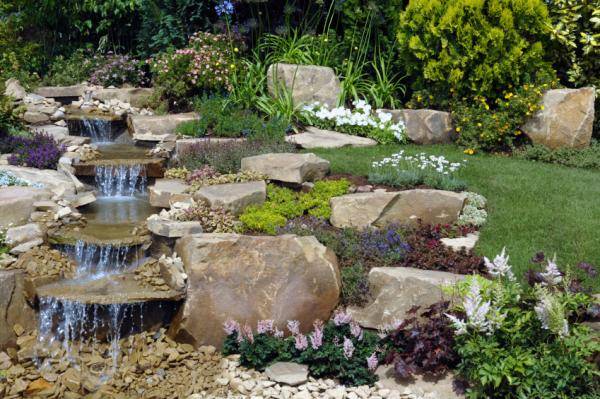 water features natural waterfalls landscaping rocks 18