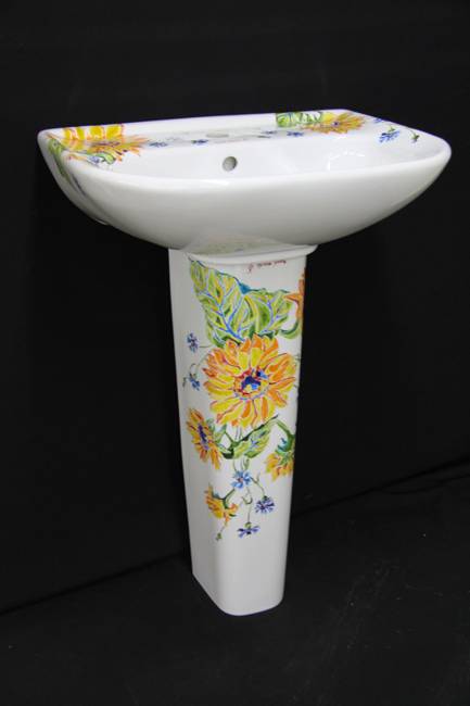 ceramic sinks with prints