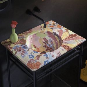 Modern Bathroom Sinks with Beautiful Prints, Bathroom Remodeling Ideas